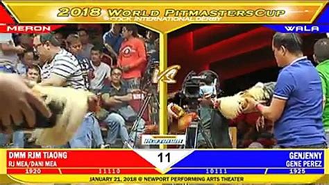pitmaster cockfighting|WORLD PITMASTER CUP 2018 FIGHT 11 DMM RJM TIAONG .